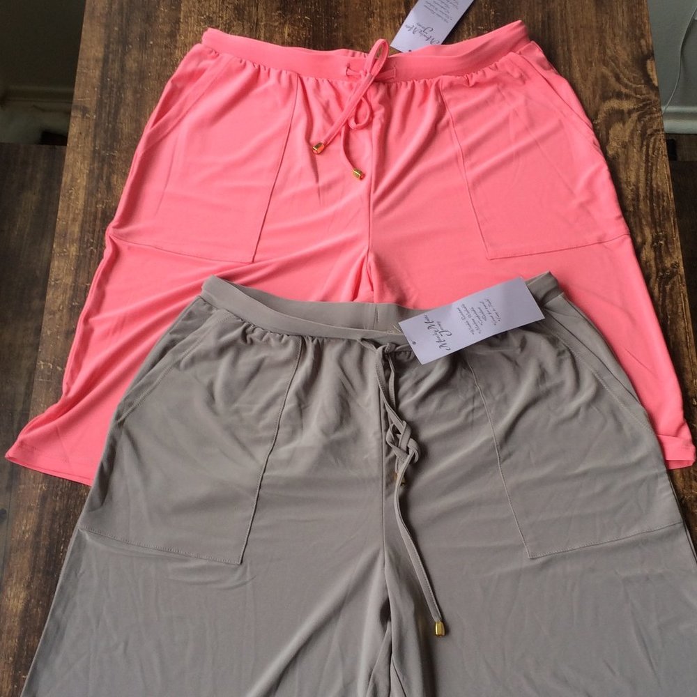Nina Leonard Casual Drawstring Shorts